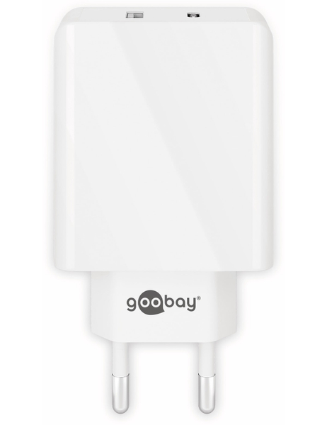 GOOBAY USB-Lader 44961, 2-fach, 2+3 A, 28 W, weiß