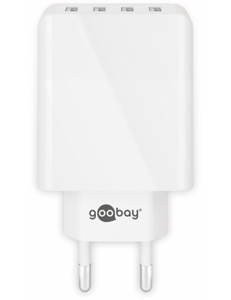 GOOBAY USB-Lader 44962, 4-fach, 3 A, 30 W, weiß