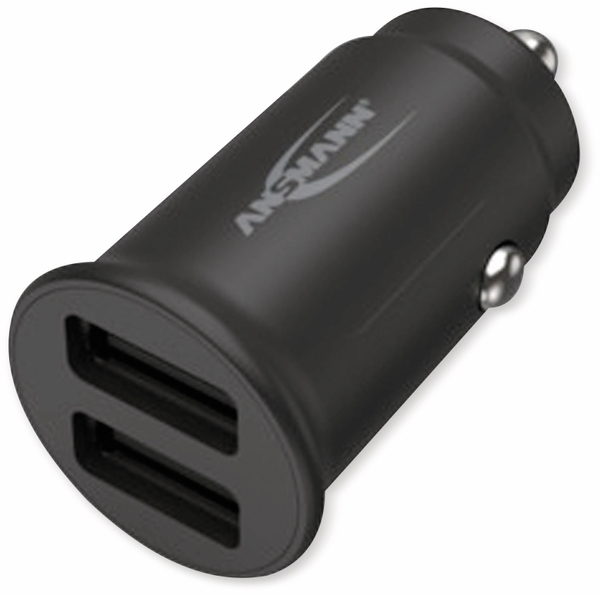 ANSMANN USB-Ladegerät KFZ CC212, 12 W, 5 V-, 2,4 A, 2-port, schwarz - Produktbild 3