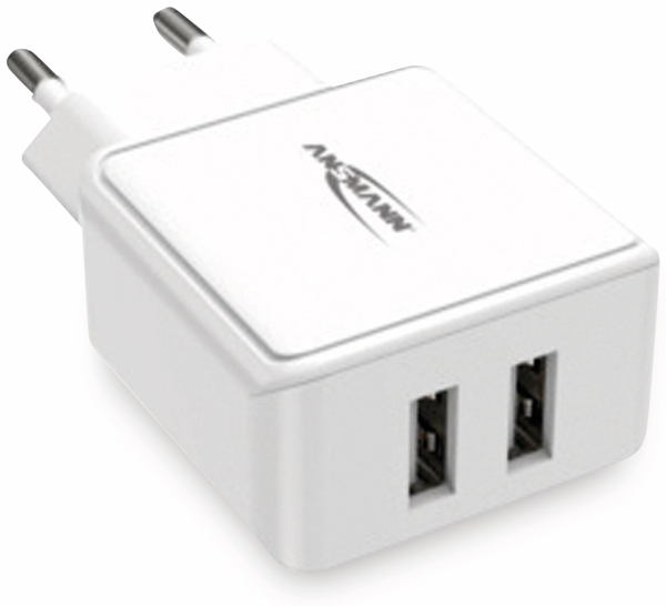 ANSMANN USB-Ladegerät HC212, 5 V, 2,4 A, 2-Port, weiß - Produktbild 4