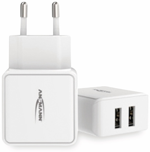 ANSMANN USB-Ladegerät HC212, 5 V, 2,4 A, 2-Port, weiß - Produktbild 8