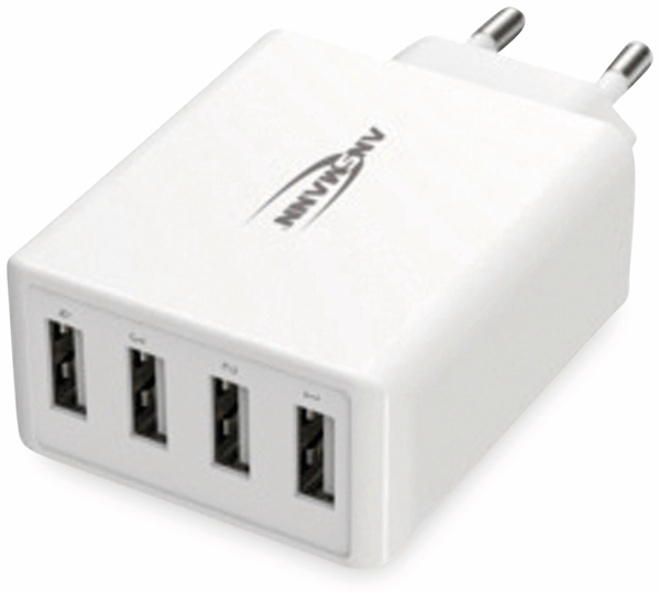 ANSMANN USB-Ladegerät HC430, 30 W, 5 V, 3 A, 4-Port, weiß - Produktbild 5