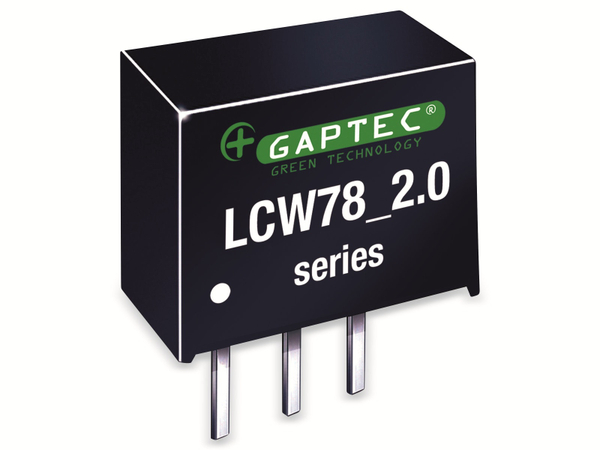 GAPTEC DC-DC-Wandler, Electronic, SIP3 micro size, 4,5-36Vin, 1,8Vout, 2000mA, 11,6x7,5x10,2mm