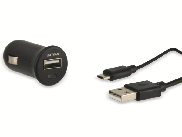 CAMPUS KFZ USB-Lader CH-C1U21MU, 5 V-/2,1 A