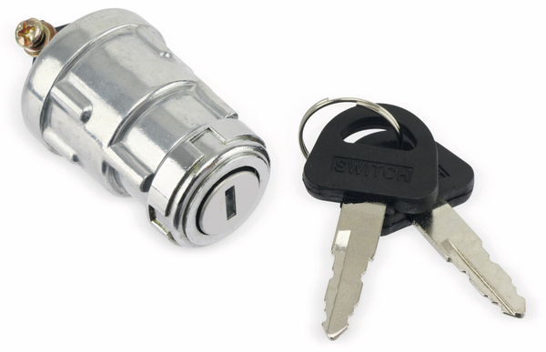 Zündschloss-Schlüsselschalter mit 2 Schlüsseln, 3 Postionen