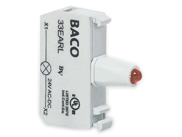 BACO Befehls- und Meldegeräte, 33EAWL, LED-Element, 0,6W, weiß