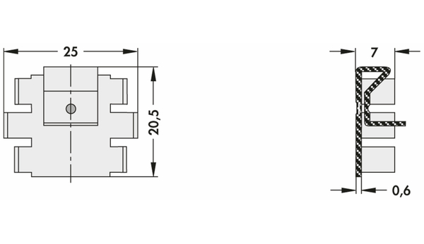 FISCHER ELEKTRONIK Kühlkörper, SK 104 38,1 STC, Leiterkartenkühlkörper , schwarz, Aluminium - Produktbild 2