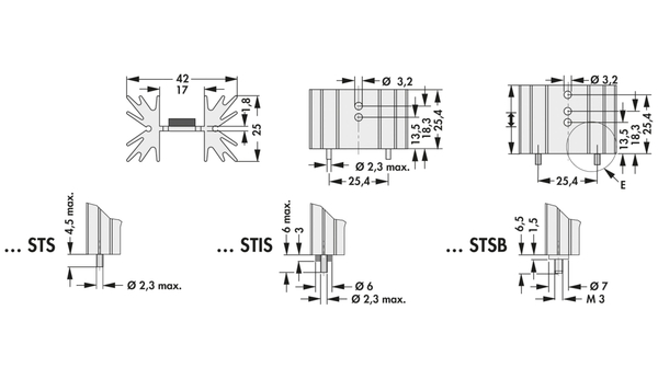 FISCHER ELEKTRONIK Kühlkörper, SK 129 38,1 STS, Leiterkartenkühlkörper , schwarz, Aluminium - Produktbild 2