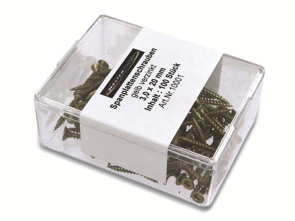 MASTERPROOF Spanplattenschrauben, 20x3,0 mm, 100 Stück - Produktbild 2