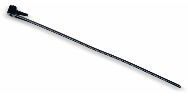 Kabelbinder, 150x7,5 mm, Lösbar, schwarz - Produktbild 3
