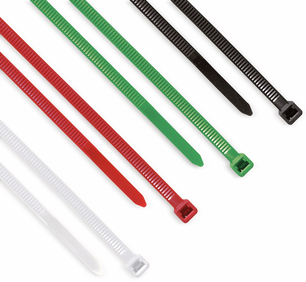 Kabelbinder farbig sortiert, 3,6 x 150 mm, 85 Stück