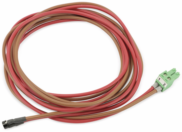Anschlussleitung mit Steckfassung, rot/braun, 1,4 m - Produktbild 2