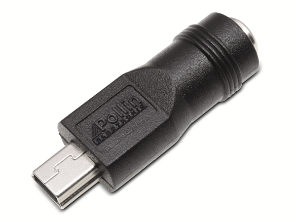 Hohlsteckeradapter, 5,5/2,1 Hohlkupplung auf Mini-USB Stecker