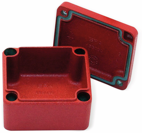 Alu-Gehäuse Efabox, 50x45x30 mm, rot, IP68 - Produktbild 2