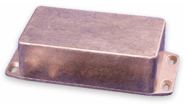 HAMMOND Aluminium-Gehäuse, 1590N1FL, 121,1x66x39,3 mm, mit Befestigungsflansch