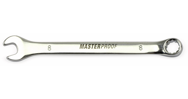 MASTERPROOF Gabel-Ringschlüssel, 8 mm