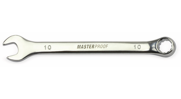 MASTERPROOF Gabel-Ringschlüssel, 10 mm