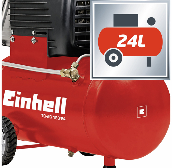 Einhell Luft-Kompressor TH-AC 190/24, rot/schwarz 1500 W - Produktbild 11