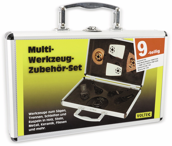Multifunktions-Werkzeug Set VOLTEC, 9-teilig im Alu Koffer - Produktbild 3