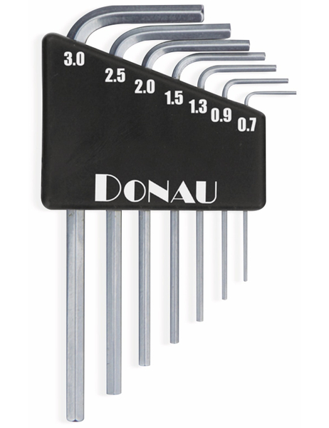 DONAU ELEKTRONIK Innensechskantschlüssel-Set 820, 0,7...3 mm, 7-teilig
