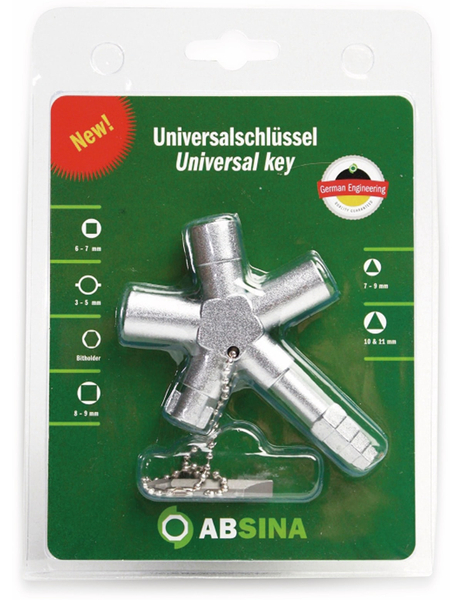 ABSINA Schaltschrank-Schlüssel SI Key Bau Plus 1005 - Produktbild 2