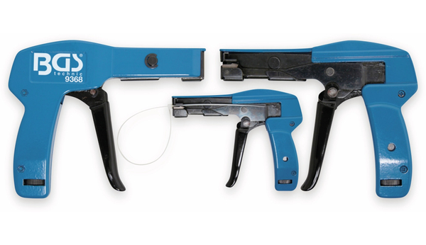 BGS TECHNIC Kabelbinder-Spannpistole, 9368, 2,4…4,8 mm, blau