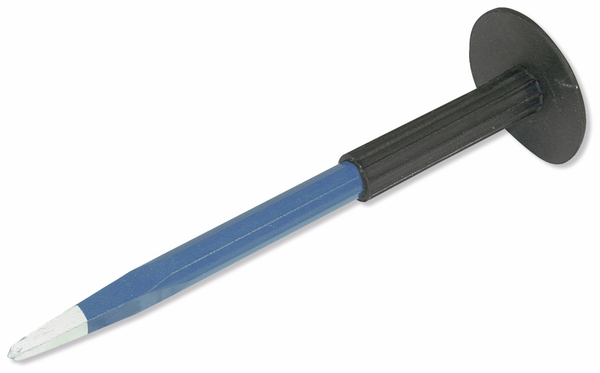 Tooltech Spitzmeißel mit Handschutz, 300 mm, blau/schwarz