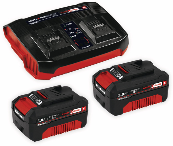 EINHELL PXC-Starter-Kit 2x 3,0Ah &amp; Twincharger Kit