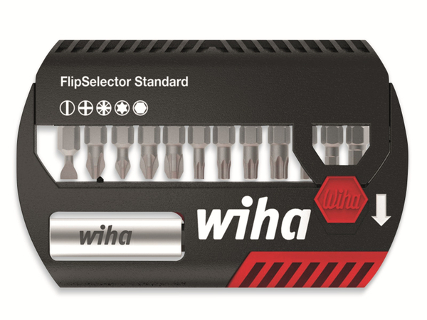 WIHA Bit-Set FlipSelector Standard, 14-tlg. gemischt, 25mm