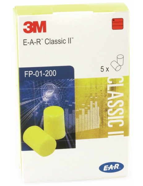 3M Gehörschutz-Stöpsel EAR Classic II, 5 Paar - Produktbild 2