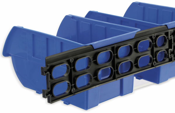 Stapelsichtbox KINZO, 250x150x120 mm, 4 Stück, blau - Produktbild 7