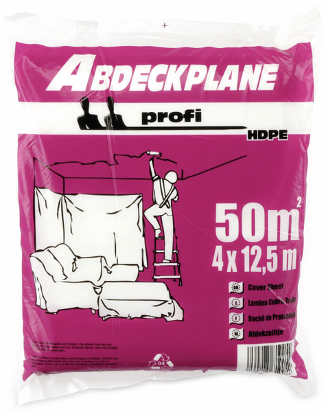 HDPE-Abdeckplane / Folie, 4x12,5 m