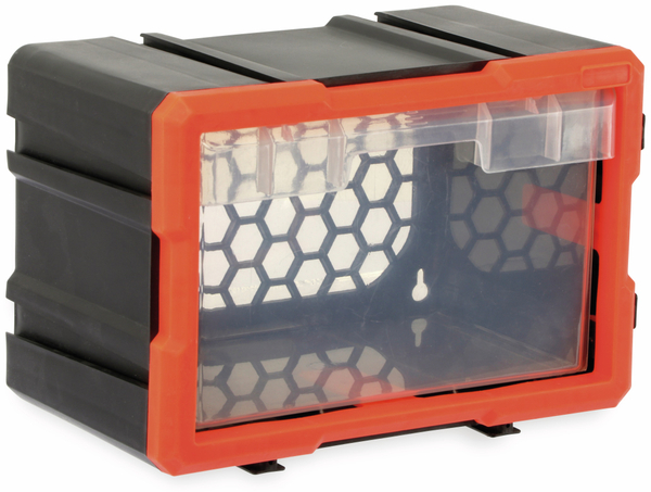 DAYTOOLS Werkzeugbox TW2019, Kunststoff,1-teilig, schwarz/orange