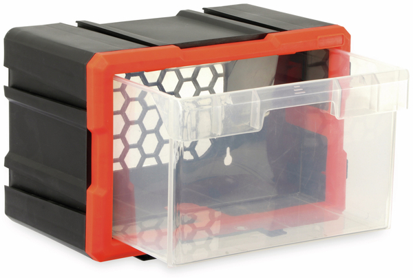 DAYTOOLS Werkzeugbox TW2019, Kunststoff,1-teilig, schwarz/orange - Produktbild 2