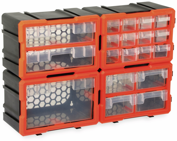 DAYTOOLS Werkzeugbox TW2019, Kunststoff,1-teilig, schwarz/orange - Produktbild 5