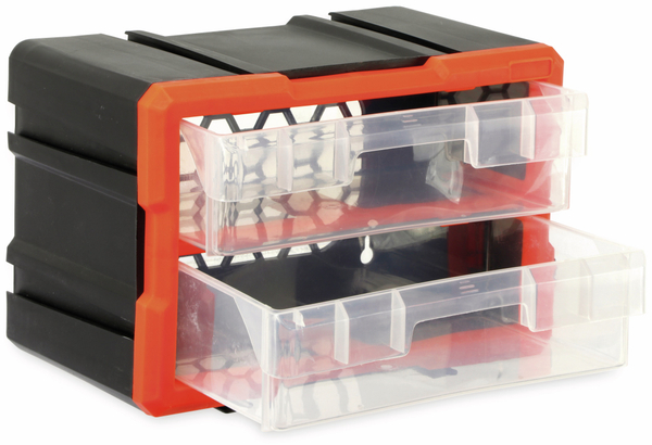 DAYTOOLS Werkzeugbox TW2020, Kunststoff,2-teilig, schwarz/orange - Produktbild 2