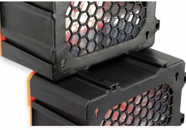 DAYTOOLS Werkzeugbox TW2020, Kunststoff,2-teilig, schwarz/orange - Produktbild 7