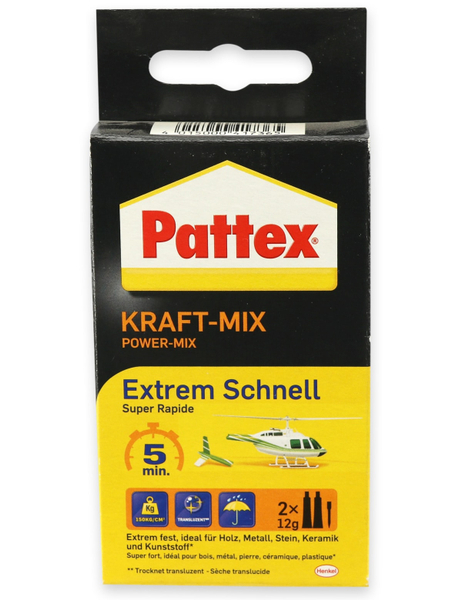 PATTEX Kleber Kraft-Mix extrem schnell , 2x12g