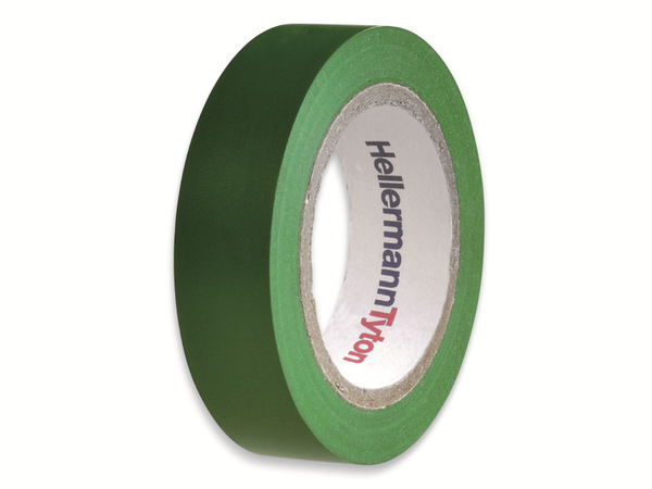 HELLERMANNTYTON Isolierband, 710-00103, HelaTapeFlex15, grün, 15mmx10m