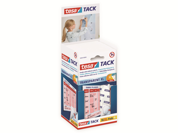 TESA Tack® Doppelseitige Klebepads XL, 36 Stück, 59404-00000-00 - Produktbild 4