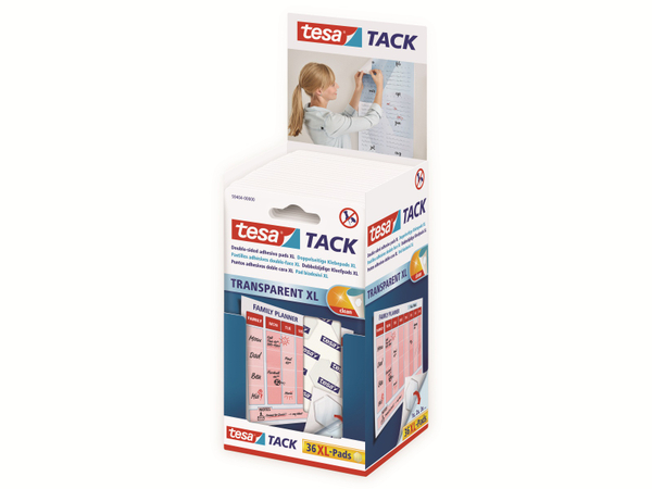 TESA Tack® Doppelseitige Klebepads XL, 36 Stück, 59404-00000-00 - Produktbild 5