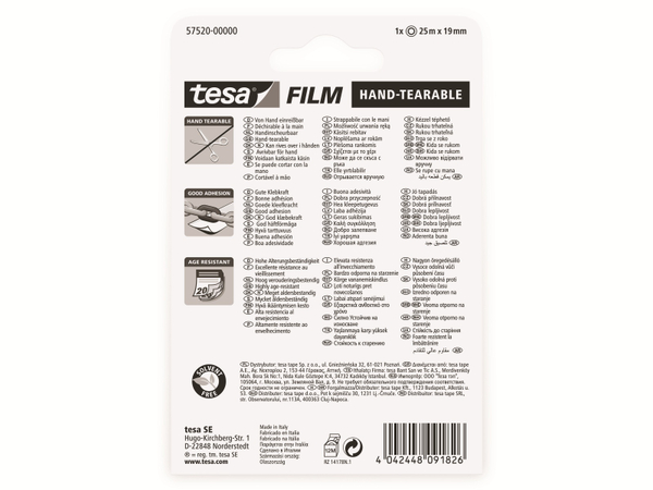 TESA film® einreißbar, 1 Rolle, 25m:19mm, 57520-00000-02 - Produktbild 7