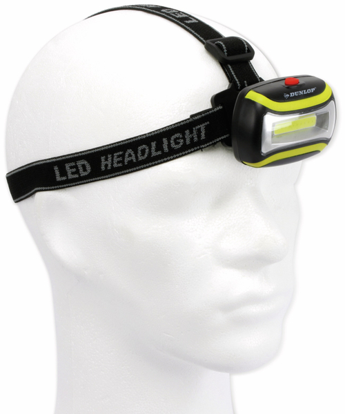 DUNLOP LED-Stirnlampe COB, 1W - Produktbild 3
