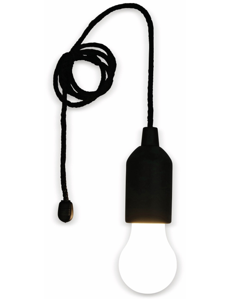 LED-Leuchte Solo, batteriebetrieb, Zugschalter, schwarz - Produktbild 2