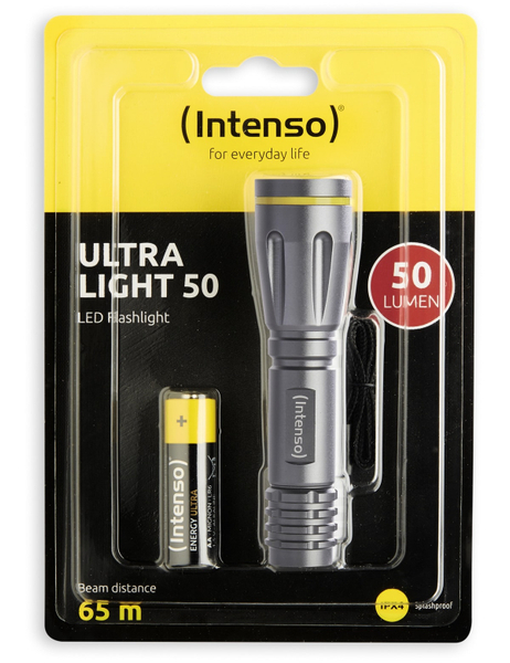 Intenso LED-Taschenlampe Ultra Light 50, Aluminium - Produktbild 4