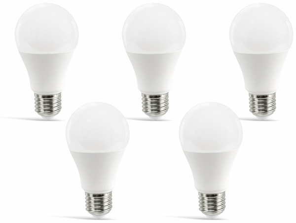 Daylite LED-Lampe A60-E27-806WW, E27, EEK: A+, 9 W, 806 lm, 2700 K, 5 Stück