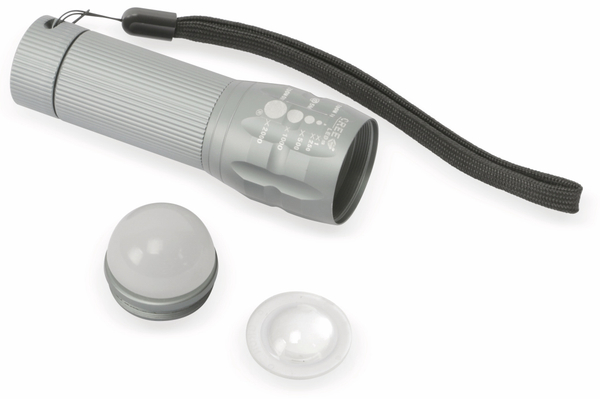 LED-Taschenlampe, Alu, schwarz, 5 W CREE-LED - Produktbild 6