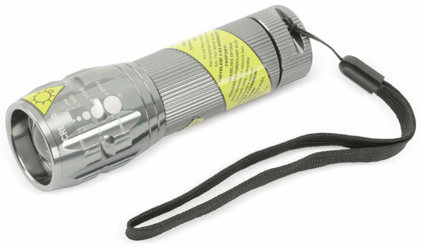 LED-Taschenlampe, Alu, 5 W CREE-LED, anthrazit