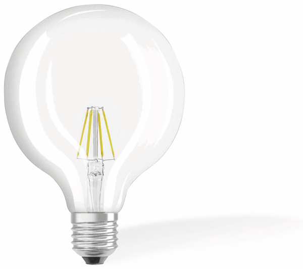 OSRAM LED-Lampe RETROFIT, E27, EEK: E, 6 W, 806 lm, 2700 K, G125