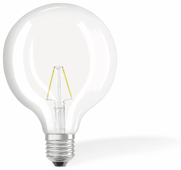 OSRAM LED-Lampe RETROFIT, E27, EEK: F, 2 W, 250 lm, 2700 K, G125